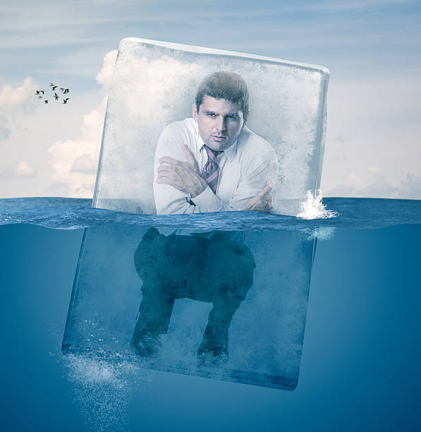 istock Frozen Businessman in Water 143177667