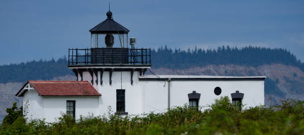 istock Point No point Lighthouse on Kitsap Peninsula Washington 1431786212