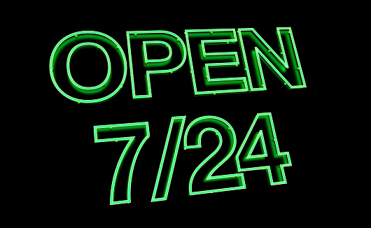 open day and night 7/24