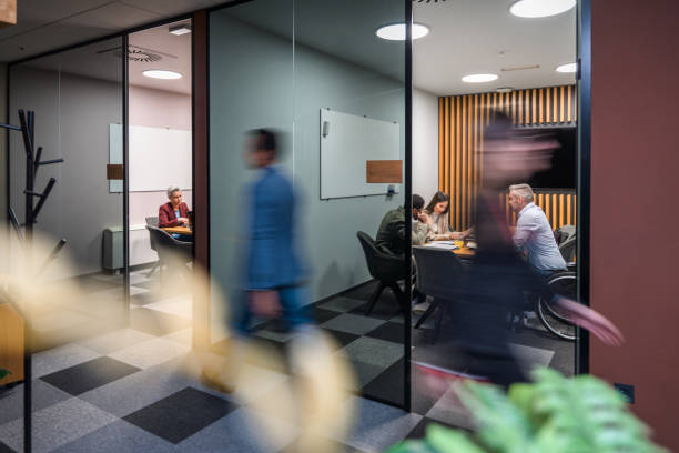istock Business People Having Meetings in A Busy Office 1431798471