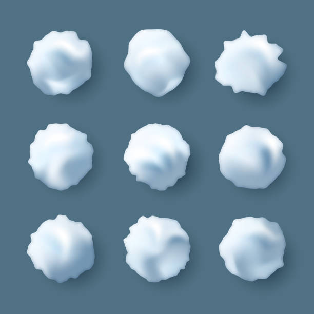 istock Snowballs set. Snowballs, snowdrift. New year winter ice element. Realistic snow caps isolated 1431801225