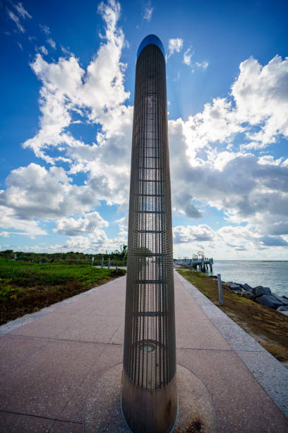 istock Metal lights at South Pointe Park Miami Beach 1431810516
