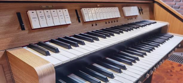 istock Church organ in a cemetery chapel 1431829649