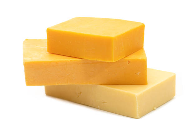 istock White and red cheddar on wooden board 1431862138
