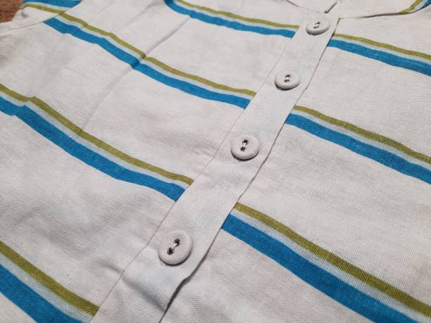 istock Button placket or popover placket of a dress 1431886680