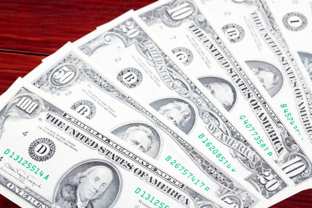 istock Old American Dollars a business background 1431886825