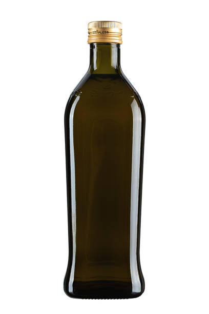 istock Olive oil bottle isolated on white background. 1431893543
