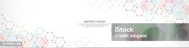 Geometric Pattern Header Abstract Background And Geometric Pattern With Hexagons Shape For ...