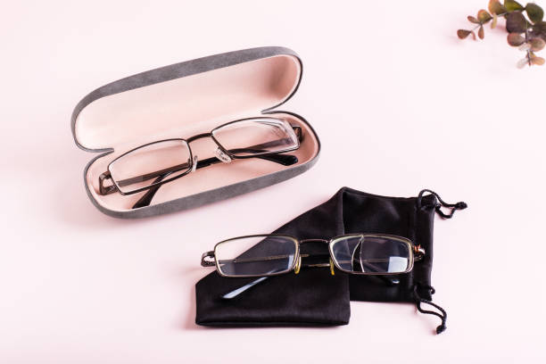 istock Storage concept - broken glasses on a soft case and whole glasses in a hard case side by side 1431901014