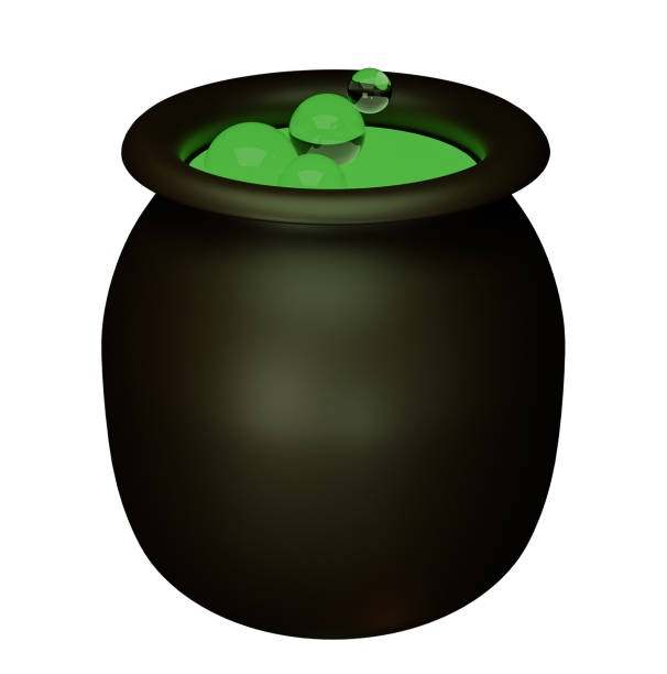 istock Realistic Detailed 3d Witch Cauldron Closeup View. 1431902827