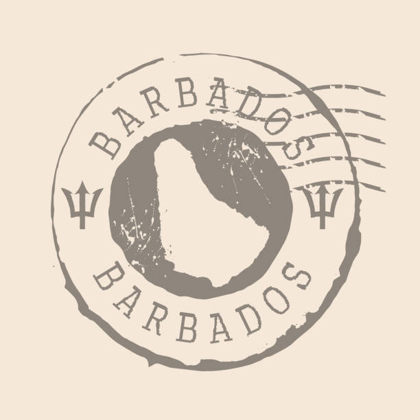 Stamp Postal of  Barbados. Map Silhouette rubber Seal.  Design Retro Travel. Seal of Map Barbadosgrunge  for your design.  EPS10 Stamp Postal of  Barbados. Map Silhouette rubber Seal.  Design Retro Travel. Seal of Map Barbadosgrunge  for your design.  EPS10 barbados map stock illustrations