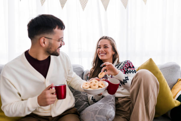 istock Young Couple Celebrating New Year At Home 1431904854