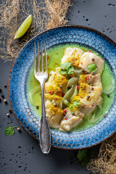 istock Healthy pickled fish as popular Polish snack. 1431907520