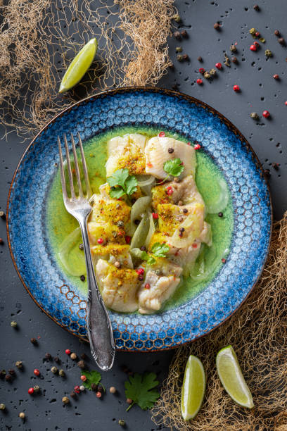 istock Tasty pickled fish as popular Polish snack. 1431908060