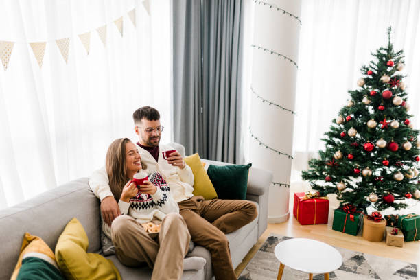 istock Young Couple Celebrating New Year At Home 1431908620