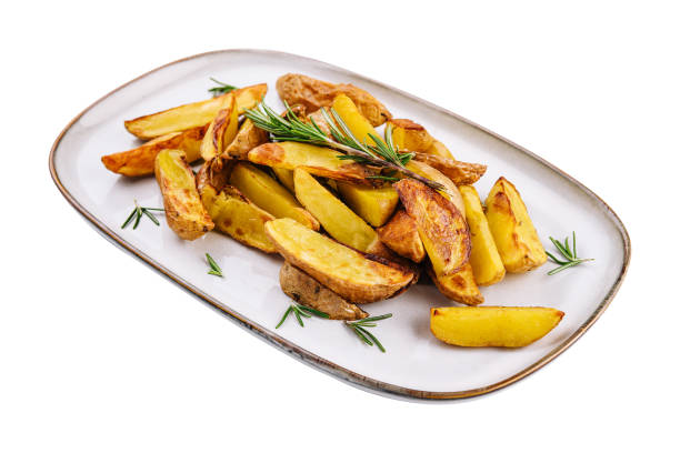 istock Fried potatoes with rosemary on plate 1431908660