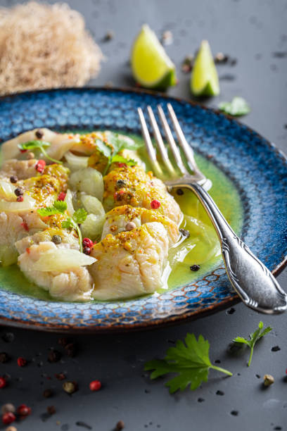 istock Healthy marinated herring in oil with onions and pepper. 1431909427