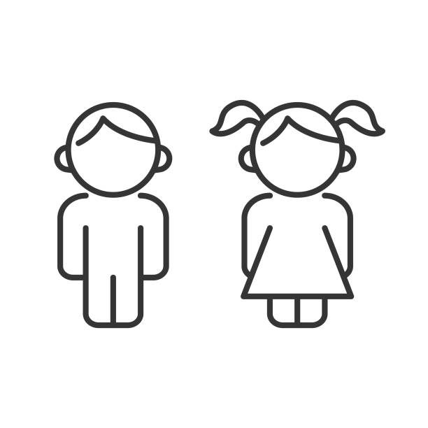 Girl And Boy Clip Art Outline girl-and-boy-clip-art-outline