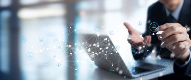 istock HR Human resources management peoples relation organisation structure on virtual screen, team building, telecommuting 1431919750