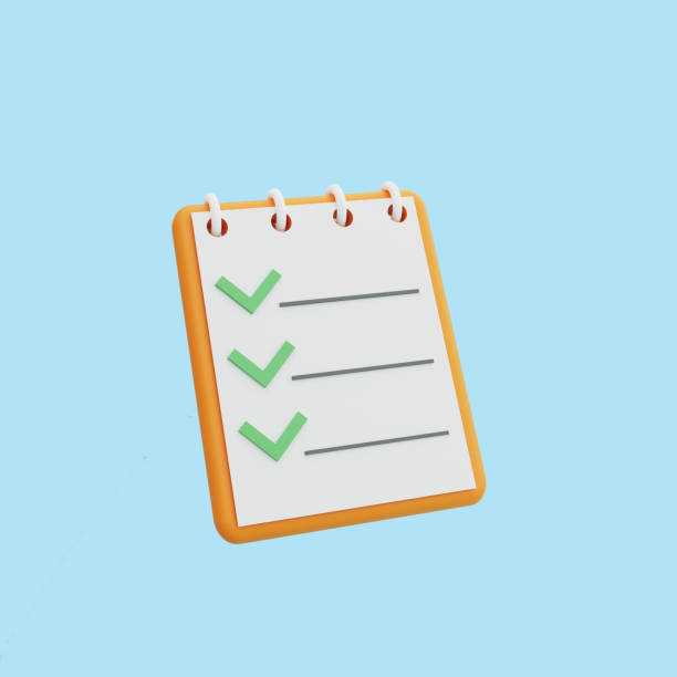 istock To do list icon. A notebook with a completed to-do list. 3D rendering 1431919783