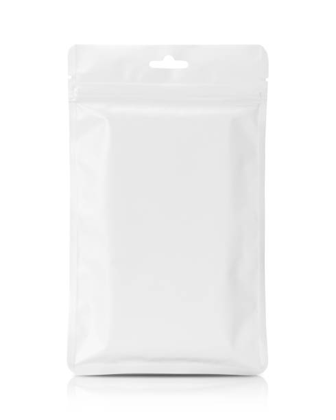 istock Blank packaging white plastic OPP zipper pouch for product design mockup 1431925135