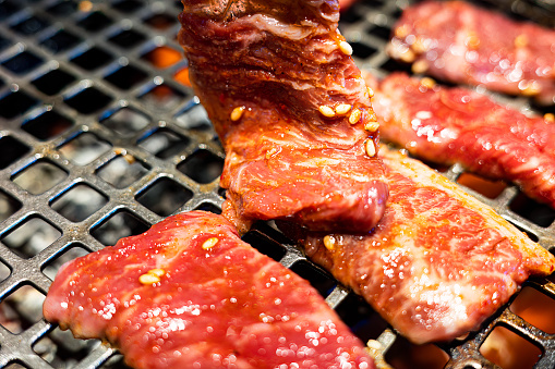 'Yakiniku' is grilled meat that you get to cook by yourself