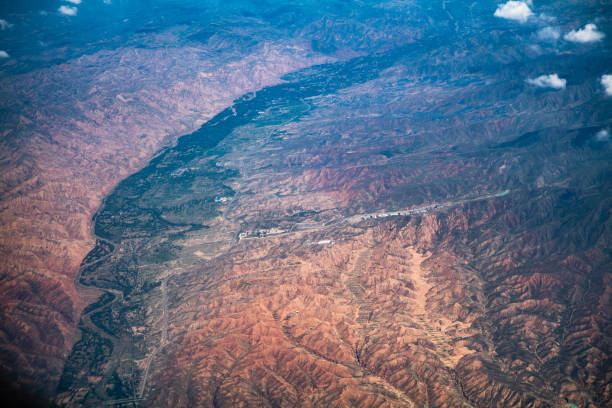 istock Aerial view of Danxia landform 1431937668