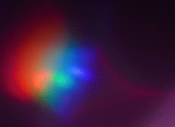 istock Design element with transparent water drops, on a colorful abstract background 1431939724