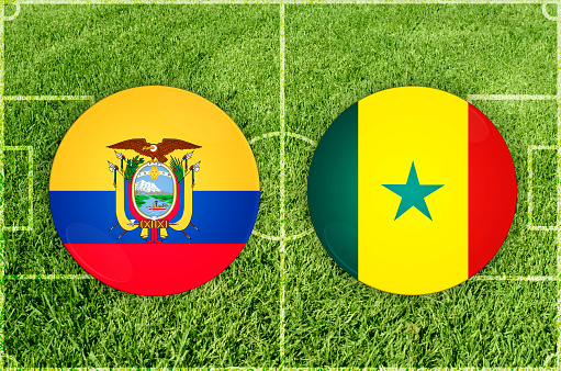 Illustration for Football match Ecuador vs Senegal
