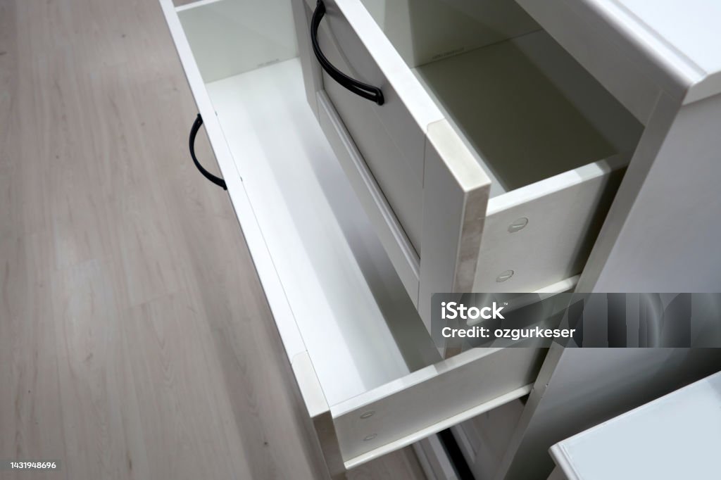 Empty Draw Unit Empty Open Drawer Stock Photo - Download Image Now - Architecture ...