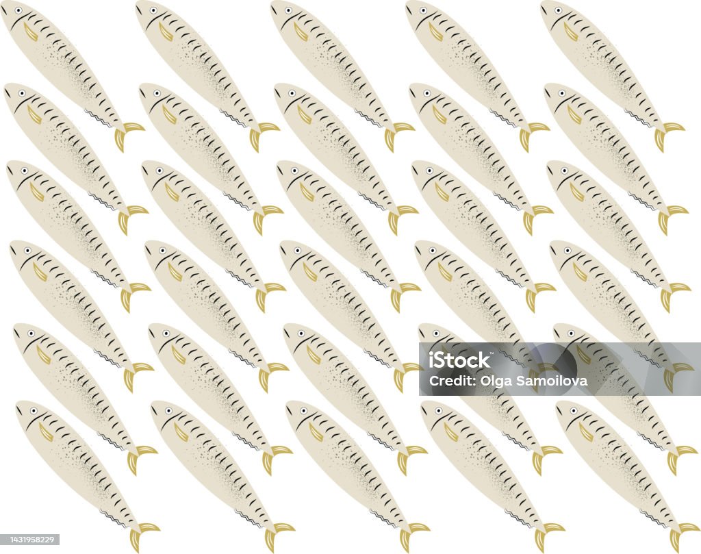 Mackerel Pattern Design Pattern Mackerel Stock Illustration - Download Image Now - Backgrounds ...