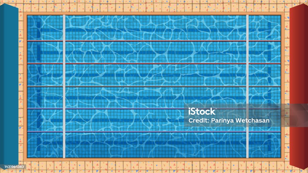 Pool Texture Drawing Swimming Pool Blue Texture Vector Illustration Stock Illustration ...