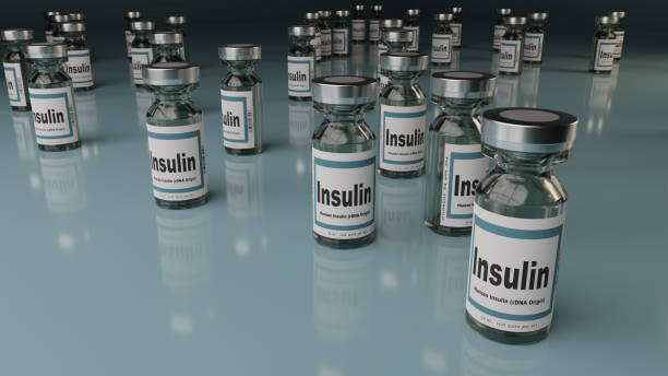 Collection of insulin vials. Collection of insulin vials that may be used by a diabetic insulin stock pictures, royalty-free photos & images