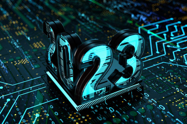 istock Illuminated 2023 on the Microchip of an Electronic Board 1431975503