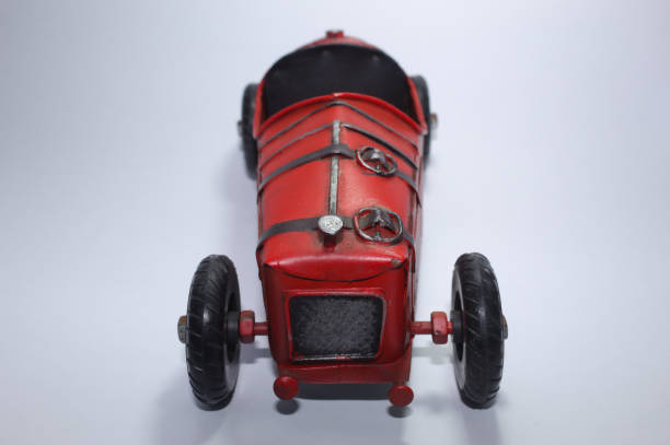 istock Vintage red toy racing car 1431978874