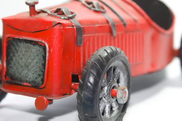 istock Vintage red toy racing car 1431978964