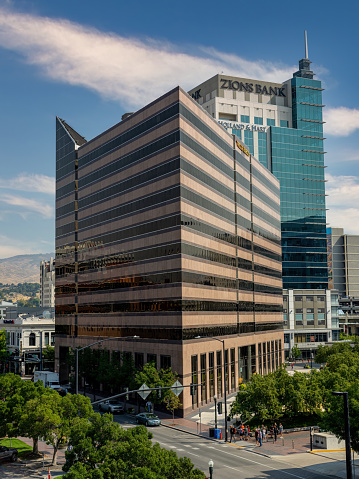 Boise, Idaho, USA – September 16, 2022: Bank buildings in Boise Idaho