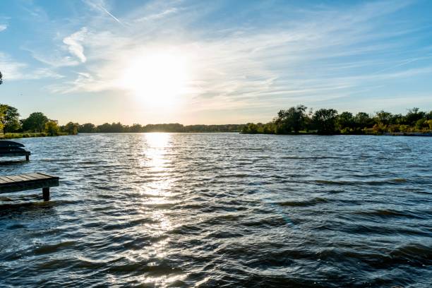 istock Autumn Sunset at Tampier Lake 1431986126