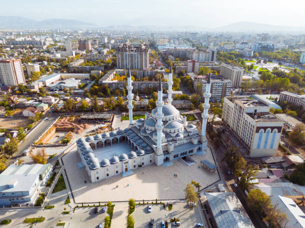 Aerial view of the Mosque