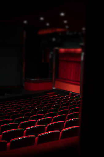 empty red seats in theater