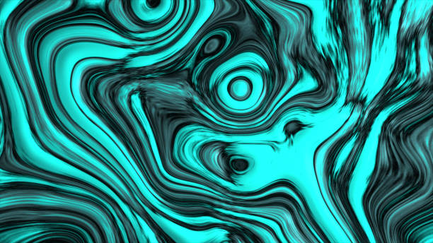 istock Abstract Fluid Green Aqua Wavy Shapes. Colored Background. Abstract Classic Green Marbled background, fluid paint art, wavy wallpaper, marbling texture, green violet lines 1431990344