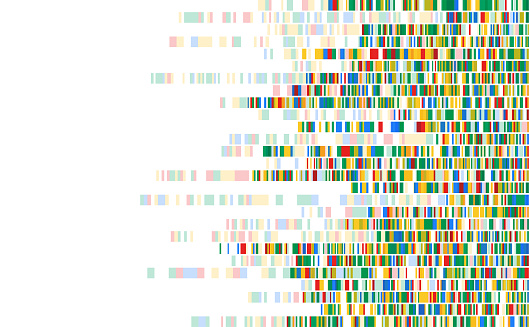 Dna test infographic. Genome sequence map