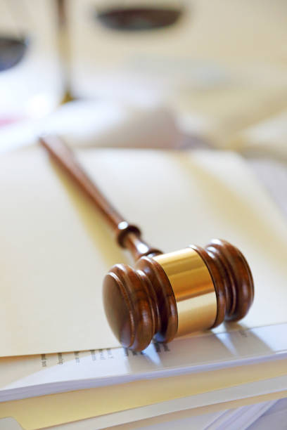 istock Gavel On Top Of Stack of Legal Documents 1431998189