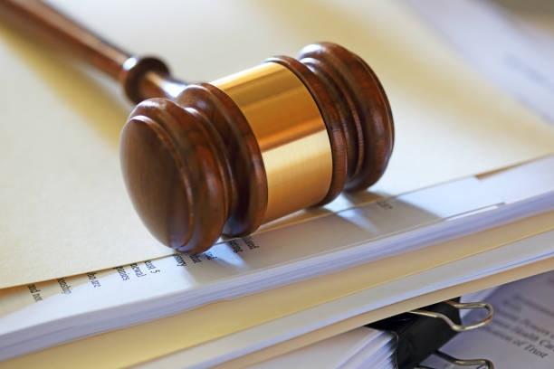 istock Gavel On Top Of Stack of Legal Documents 1431998191