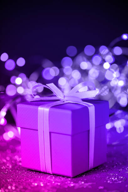 istock Merry Christmas !!! Christmas present, lights and ornaments 1432009919