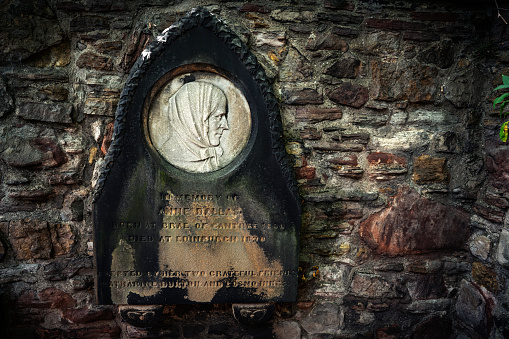 Edinburgh Old Calton Burial Ground. Edinburgh is the capital city of Scotland UK United Kingdom. the old cemetery is located at Calton Hill open in 1716. Old Calton is managed by City of Edinburgh Council