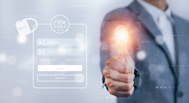 istock The Man use fingers to scan the protection system cyber security, Login, User, identification information security and encryption, secure access to user's personal information, secure Internet access 1432011751