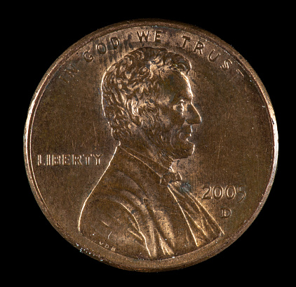 2005 D US Lincoln cent minted in Denver