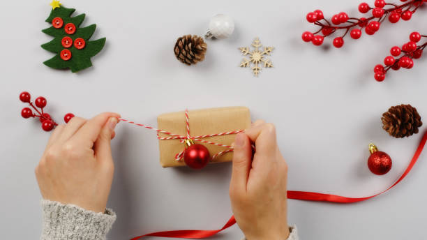 istock Preparing Christmas Package for Christmas Day 1432015037