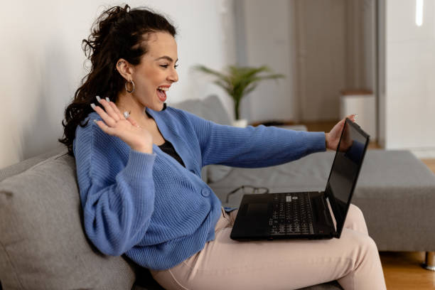 istock Cheerful young online teacher 1432020257